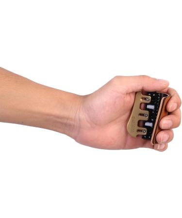 Bicaster Barebow Finger Tab - Cordovan Leather + Brass Plate - Left Hand Medium - Buy Online on GoSupps.com