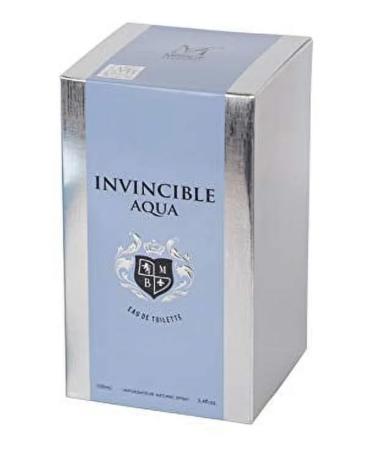 INVINCIBLE AQUA Cologne for Men Eau de Toilette Fragrance 3.4oz/100ml Natural Spray Long Lasting - Buy Online on GoSupps.com