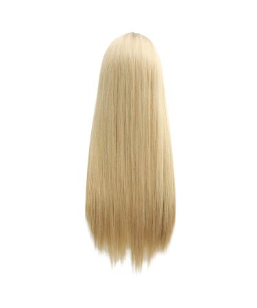 Wig Ladies Long Hair Gold Curly Straight Brazilian Party Women Hair 50s 60s 70s 80s