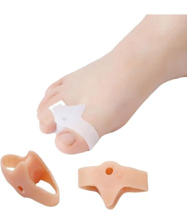 ALINZO Gel Toe Separators - Orthopedic Bunion Corrector for Women & Men - Hallux Valgus Support - White - Buy Online on GoSupps.com
