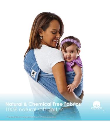 Baby K'tan Original Baby Wrap Infant Carrier - Denim XS | for Newborn to Toddler (8-35lb) | Breathable & Stretchy Sling - Buy Online on GoSupps.com
