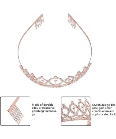 Buy Mzsm Rose Gold Birthday Queen Sash & Crown - Pink Birthday Decoration for Girls & Women - Buy Online on GoSupps.com