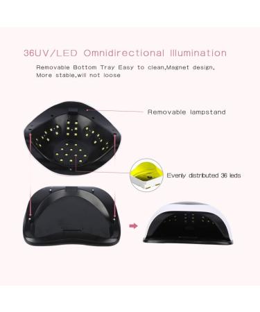 Buy Sinzon 120W Nail Dryer - Professional LED/UV Lamp with Touchscreen 4 Timers Auto Sensor & 33 LEDs for All Gel Nail Polish - Buy Online on GoSupps.com