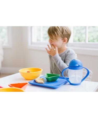 Lollaland Weighted Straw Sippy Cup | Made in the USA | Transition Kids Infant & Toddler Cup | Shark Tank Product | Brave Blue Color - Buy Online on GoSupps.com