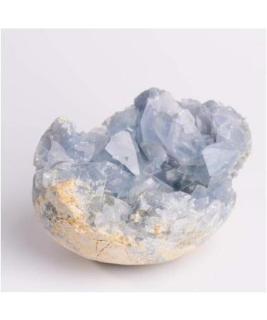 Natural Crystal Rough Natural Blue Celestite Cluster Geode Specimen Rock Gem for Home Decoration 1PC 500grams - Buy Online on GoSupps.com