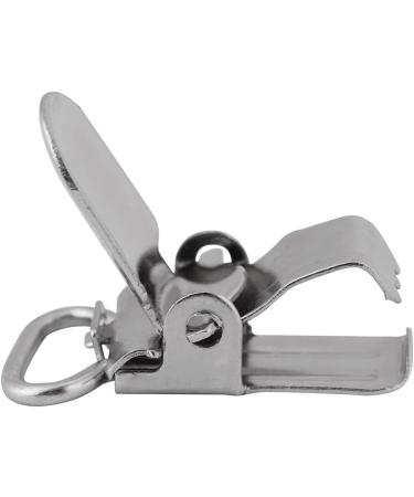 Buy Silver Metal Trousers Clips & Baby Pacifier Strap Snap Lock - Bed Sheet Mounting Clips for Pacifier Holders & Bibs (25mm/0.98in) - International Shipping Available - Buy Online on GoSupps.com