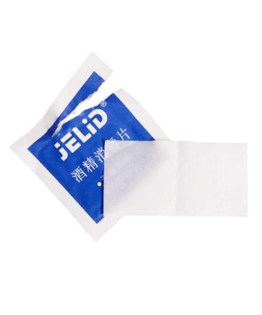 100pcs Disposable Non Woven Cleansing Wipes for Eyeglasses, Hands, and Screens - Individually Wrapped for Travel, Home, and Outdoor Use - White - Buy Online on GoSupps.com