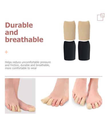 FOMIYES Silicone Toe Protector Caps - Blister Relief & Comfort for Big Toes | 2 Pairs Hand & Toe Sleeves for Sports - 4x2.5cm - Buy Online on GoSupps.com