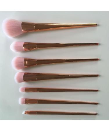 FRCOLOR 7pcs Durable Pink Makeup Brush Set - Eyeshadow Foundation & Face Brushes - Reusable Cosmetic Kit - Buy Online on GoSupps.com