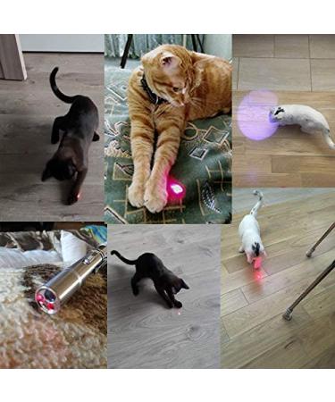 Laser Pointer Cat Toy - Interactive Red Dot Clicker for Indoor Cats and Dogs - Long Range Outdoor Chaser Teaser Stick - USB Rechargeable - Bright LED Light - Training Tool - Buy Online on GoSupps.com