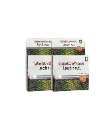 DOLOLED LEDMAR Cal ndula Officinalis 2 Pack (60 Capsules) **New Presentation**300 mg CADA capsula para todo tipo de Dolor antiinflamatorio 100% Natural antioxidante. for All Types of Pain Relief