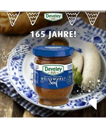 German Mustard | Original Munich Weisswurst Bavarian Mustard | 250 ml | Develey | Germany - Buy Online on GoSupps.com