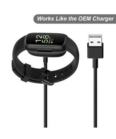 Emilydeals Charger for Fitbit Inspire 3  Replacement USB Charging Cable with 3.3ft Cord for Fitbit Inpsire 3 (1) - Buy Online on GoSupps.com