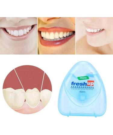 50m Micro-Wax Mint Flavor Dental Floss - High Strength & Ultra Fine for Soft Clean Teeth - Durable & Easy to Use - Buy Online on GoSupps.com