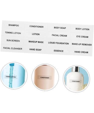 NUOBESTY 40 Sheets Stickers Nail Sticker Shampoo Bottles Tag Bottle Label Bottled Skin Care Products Travel As Shownx2pcs 12.00X4.00X0.20CMx2pcs - Buy Online on GoSupps.com