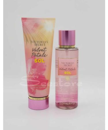 2 VS fragrance lotion 8 fl oz & perfume mist 8.4 fl oz bundle set (Velvet Petals Sol)
