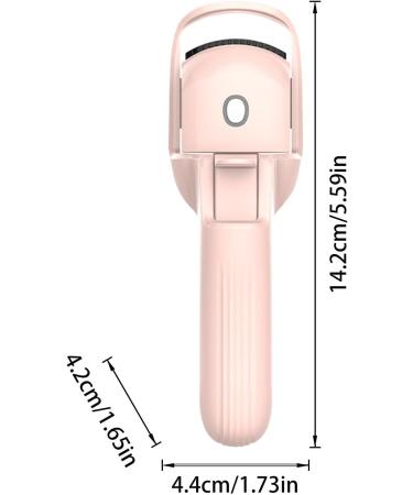 Heated Lash Curler Portable Electric Lash Curling Tool Women Natural Eye Lash Tool Rapid Heat-up with Temperature Control Long Lasting Eyelash Curling Tool for Perfect Eyelashes Pink - Buy Online on GoSupps.com