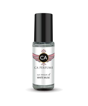 CA Perfume Impression of White Musk For Women Replica Fragrance Body Oil Dupes Alcohol-Free Essential Aromatherapy Sample Travel Size Concentrated Long Lasting Attar Roll-On 0.14 Fl Oz/4ml-X1