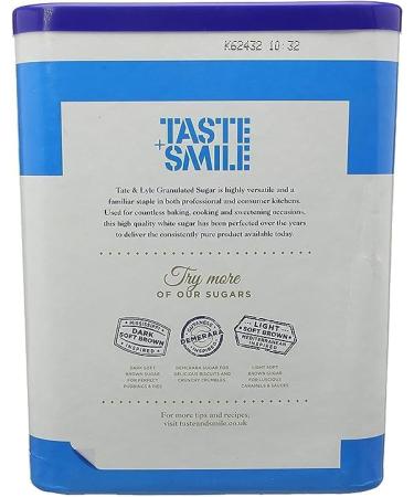 T & L Granulated Sugar Tub 3kg | Tea/Coffee Sweetner | Breakfast Sprinkling | Granulated Sugar | Pure Cane Sugar | Sugar Drum - Buy Online on GoSupps.com