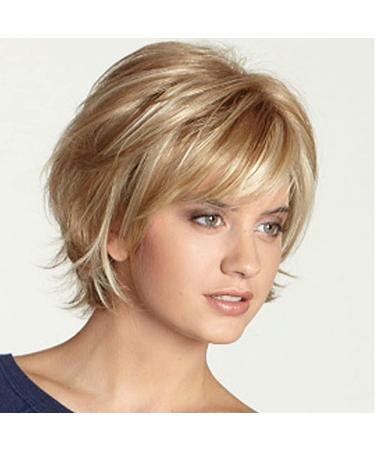 Balawin 2X Short Layered Wavy Full Synthetic Wig Blonde - Buy Online on GoSupps.com