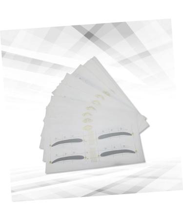 Didiseaon 12pcs 48 Eyebrow Template Stickers Eyebrow Grooming Stencils Eyebrow Sticker Eyebrow Card - Buy Online on GoSupps.com