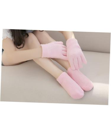 Ipetboom 1 Pair Moisturising Foot Spa Socks for Women - Thick Slipper Socks with Lotion Miss Toe Socks Moisturizing 22.5*8cm - Buy Online on GoSupps.com