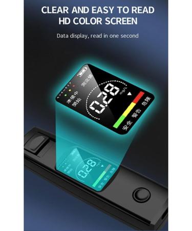 Jimenez Alcohol Tester Non-Contact Alcoholometer Rechargeable Portable Breathalyzer Easy to Use B - Buy Online on GoSupps.com