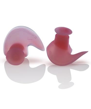 LANE4 Accessories Ear Plugs with Storage Case Ergonomic Shape Chlorine-Proof Waterproof Silicone Soft Flexible Comfortable Reusable Unisex for Adults Men Women Childr IE-MEPF00 (EP005)(Light Pink)