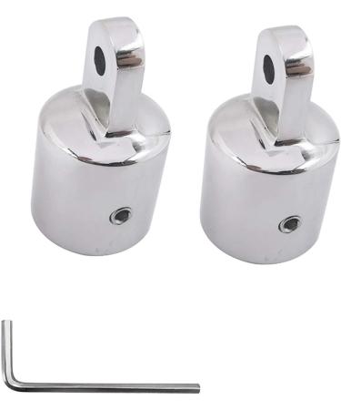 Stainless Steel Bimini Top Cap Eye End Boat Fitting - 2 Pack, Fits 7/8 or 1 Round Tubing - Shenghuiss 316 SS, L Shape Hex Key Included - Buy Online on GoSupps.com