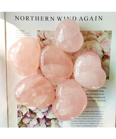 Natural Stones Rose Quartz Heart Reiki Crystal Gemstones Home Decoration - (Color: Rose Quartz Size: 40-60mm) Natural Stones and Minerals - Buy Online on GoSupps.com
