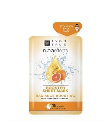 Avon Nutraeffects Radiance Booster sheet mask with grapefruit extract - 1 mask