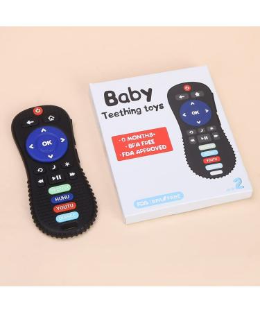 Remote Control Shape Teething Toy for Babies - 2 Pcs Silicone Chew Toy | Educational Sensory Teethers for Newborns | Ideal Baby Gift - Buy Online on GoSupps.com