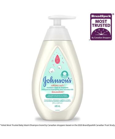 Johnson's Baby newborn bath wash and shampoo cotton touch body wash 400ml Wash 400 ml (Pack of 1) - Buy Online on GoSupps.com