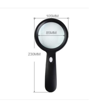 10 Times Magnifying Glass with Lamp Children's Elderly Reading Hd Mobile Phone Repair Magnifying Glass Optical Glass 12 Ring Lights Hd Zoom Lofty Ambition - Buy Online on GoSupps.com