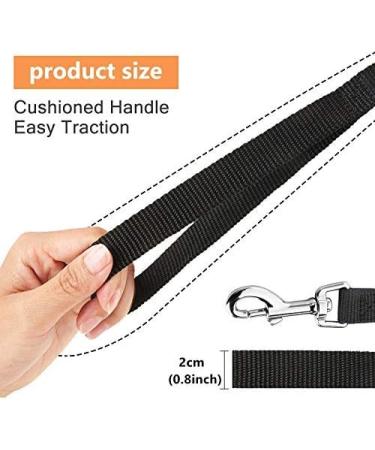 15m Black Track Line for Dogs - Durable Nylon Leash with D-Carabiner & Grip Cushion - Weatherproof Training Line for All Dog Sizes - Buy Online on GoSupps.com