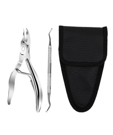 FOYTOKI 1 Set Manicure 2-piece Set Pedicure Tool Fingernail Clipper Nail Pliers Trimmer Nail Clippers Manicure Tool Toenail Finger Pliers Nail Trimmer Home Nail Pliers