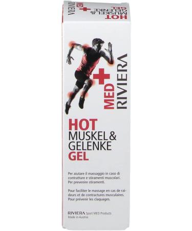 Riviera Med+ Hot Muscle & Joints Gel - Fast Relief for Pain & Discomfort | Buy Internationally - Buy Online on GoSupps.com