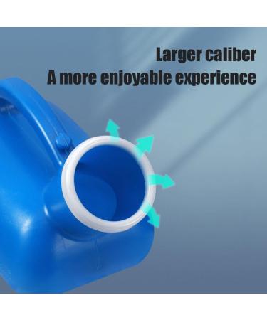 Portable Male Car Urinal 2000ml Large Capacity Reusable Bottles Urinal Travel Mobile Pee Night Camping Potty with Pot Lid Blue 1pcs - Buy Online on GoSupps.com
