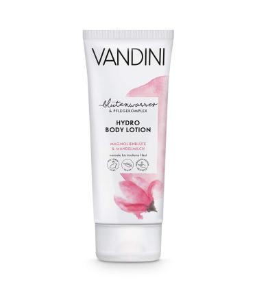 VANDINI Hydro Body Lotion Woman with Magnolia Flower and Almond Milk - Moisturizing Lotion for Normal to Dry Skin - Vegan Free from Silicones, Parabens and Mineral Oils (1x 200ml)