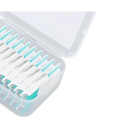 200pcs Soft Interdental Brushes - Silicone Head Dental Floss Toothpick with Case for Oral Care (Green) | International Shipping - Buy Online on GoSupps.com