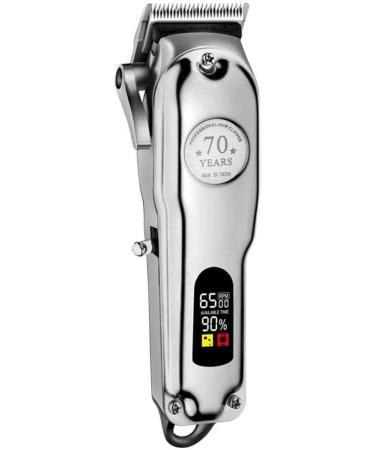 Easy Hair Clipper Professional Hair Clippers Cordless Haircut Professional Hair Clipper Cordless Trimmer Hairdressing and Beauty kit Men's Full Metal Shell Men's Shop Beard Trimmer rechargeab... One Color