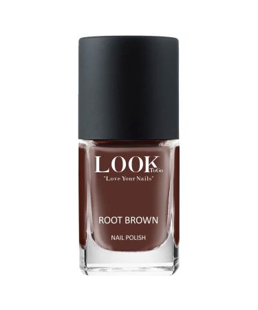 Look To Go vegan nail polish ROOT BROWN 13-free & PETA approved Made in Germany 12ml Brown