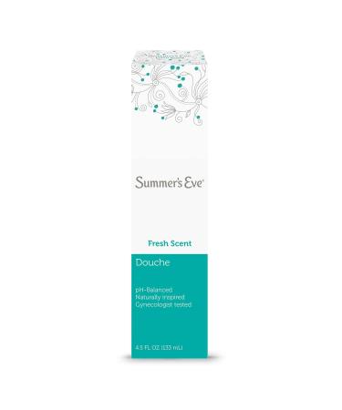 (Pack of 12 Bottles) Summer's Eve Fresh Scent Douche Vinegar & Water Feminine Wash 4.5oz Bottles. PH Balanced Naturally Inspired & Gynecologist Tested (Pack of 12 Bottles 4.5oz Each Bottle)