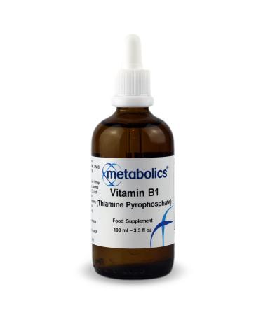 Metabolics Vitamin B1 Supplement | B1 Thiamine Pyrophosphate (100ml) | Additive Free
