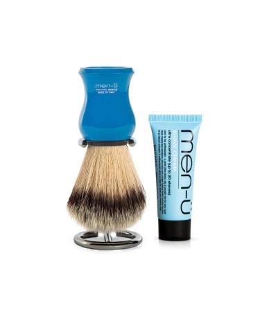 Men-U DB Premier Synthetic Bristles Shaving Brush Blue
