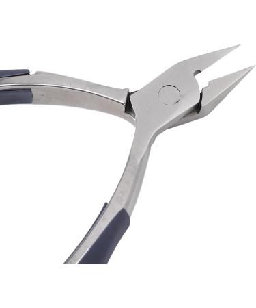 Cuticle Trimming Nipper Stainless Steel Dead Skin Remover Clipper Easy to Use for Manicure with Power Plier Suitable for Nail Art Accessories Rubber Grip - Buy Online on GoSupps.com