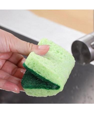 5pcs Compressed Wood Pulp Sponge Dishwashing Sponges Kitchen Dish Scrubber Cleaning Brush Scouring Pad Cleaning Tools - Buy Online on GoSupps.com