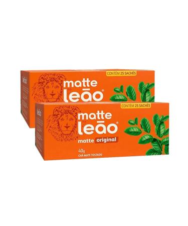 Pack Chá Matte Leão Tostado – 2 x 25 Saquinhos (40 g)
