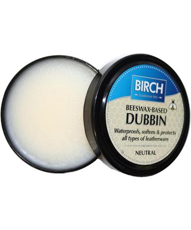 Birch Wax Grease Dubbin Beeswax Polish 85ml - Waterproofs Softens And Preserves Leather - For Leather Shoes Boots Equestrian Saddles Horse Tack Leather Goods Protector - Neutral - Buy Online on GoSupps.com