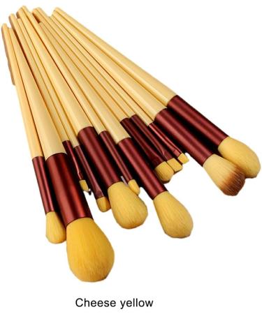 Dajidafu Stand Out Vibrant And Stylish Beauty Brush Set Makeup Lovers Plastic Portable Makeup Brush Set Powder Blusher Brush Cheese yellow - Buy Online on GoSupps.com